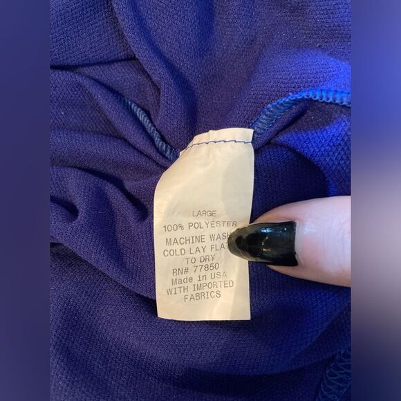 Blue purple crochet top attached tank - Picture 2 of 7